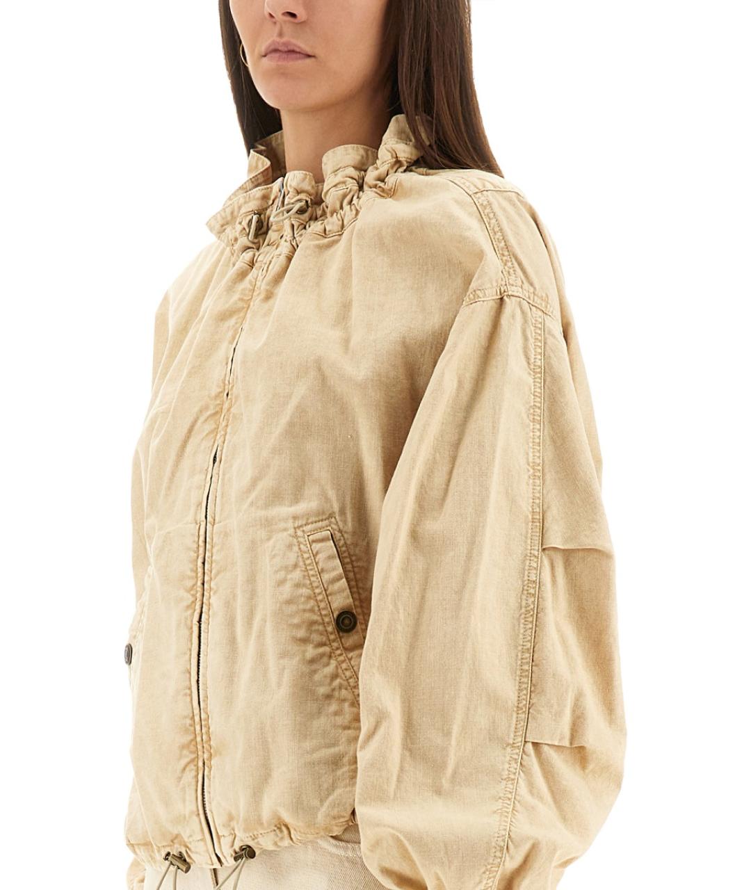 ISABEL MARANT Бежевая хлопковая куртка, фото 5