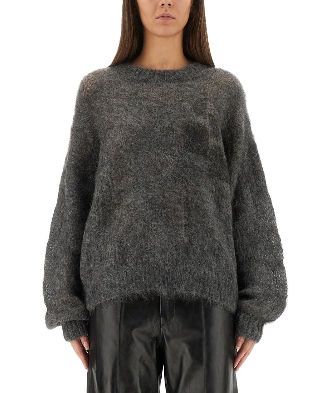 ISABEL MARANT Антрацитовый шерстяной джемпер / свитер, фото 5