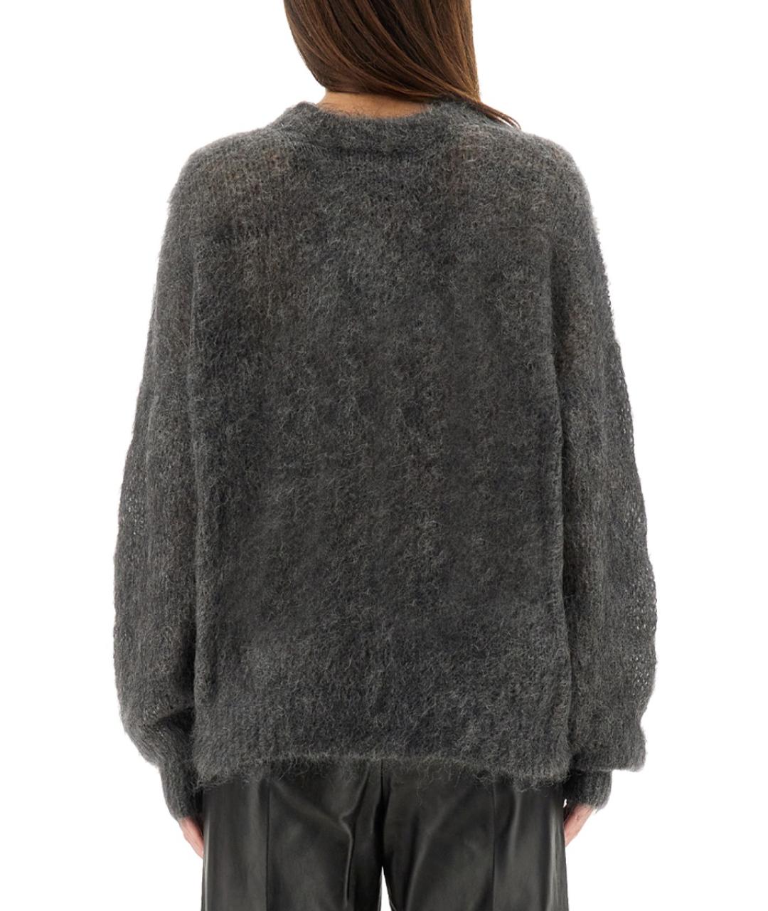 ISABEL MARANT Антрацитовый шерстяной джемпер / свитер, фото 3