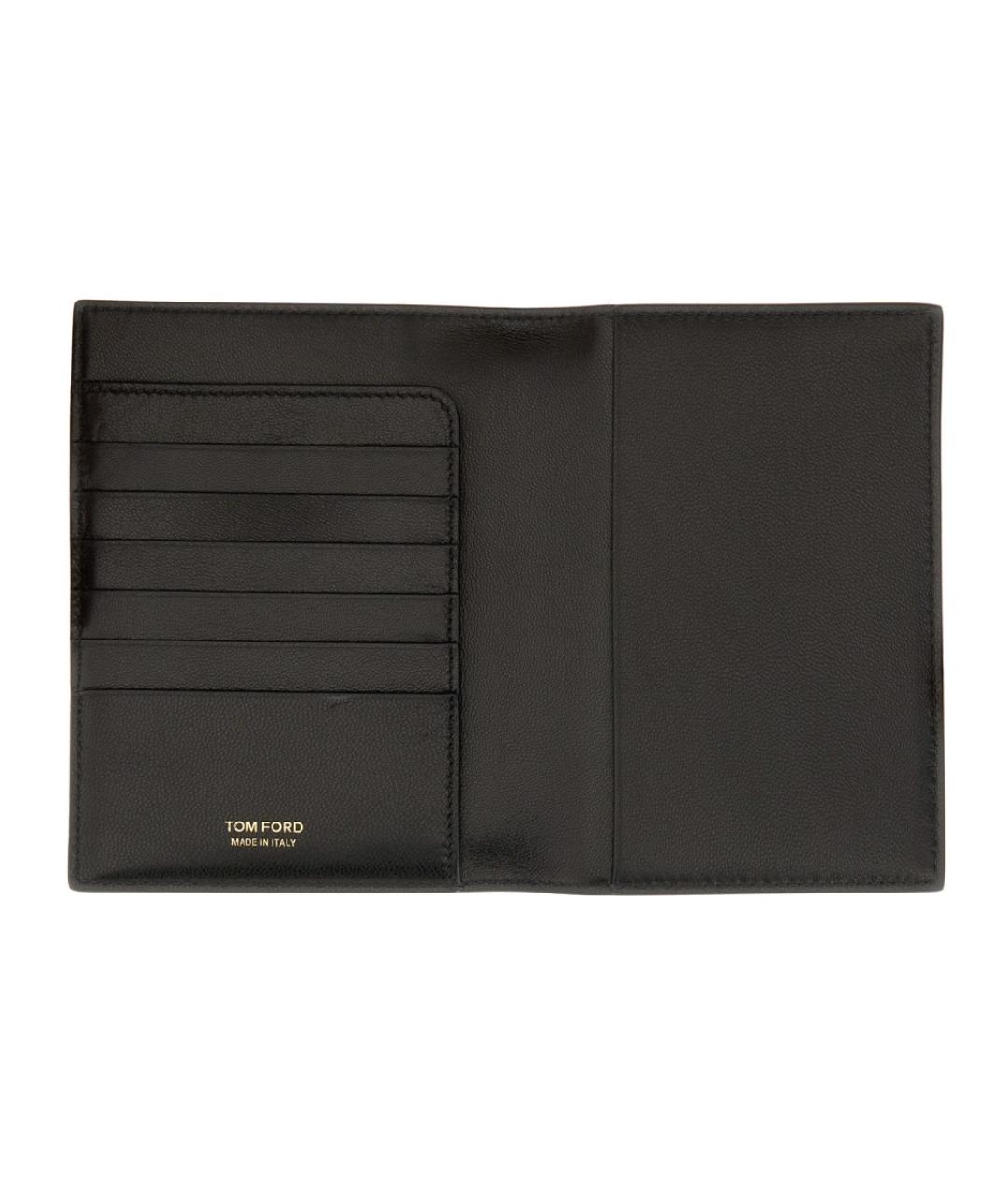 TOM FORD Черный кожаный кошелек, фото 3