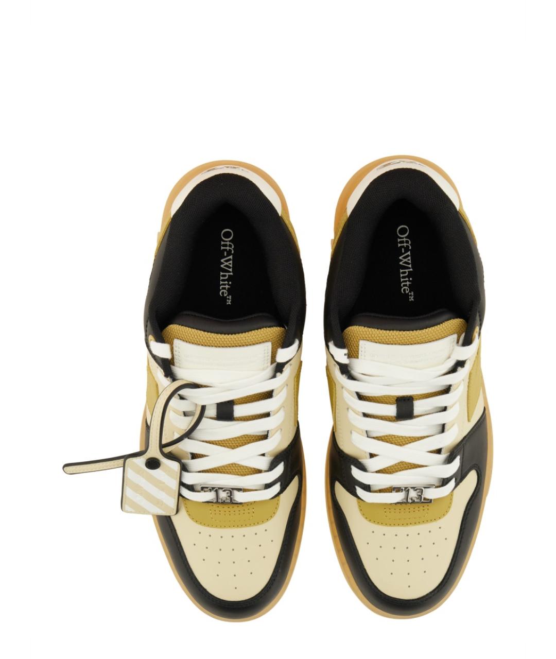 OFF-WHITE Мульти кожаные низкие кроссовки / кеды, фото 5