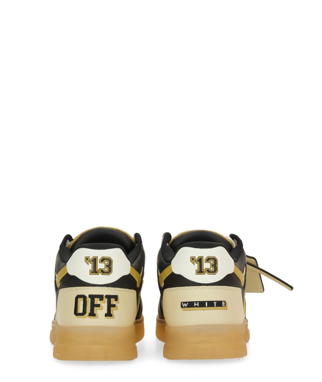 OFF-WHITE Мульти кожаные низкие кроссовки / кеды, фото 3