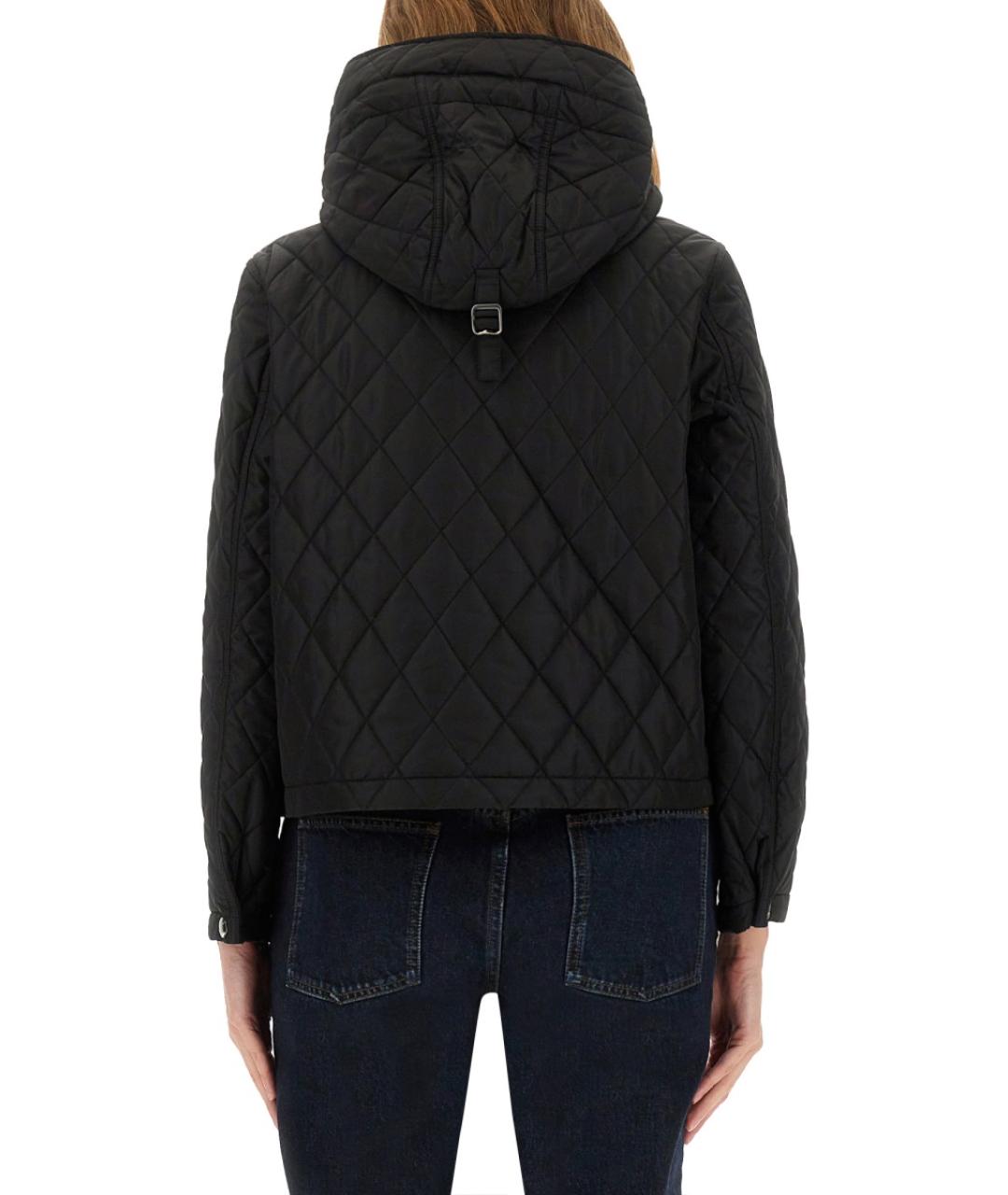 BURBERRY Черная полиамидовая куртка, фото 4