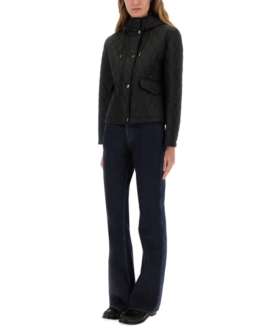 BURBERRY Черная полиамидовая куртка, фото 3