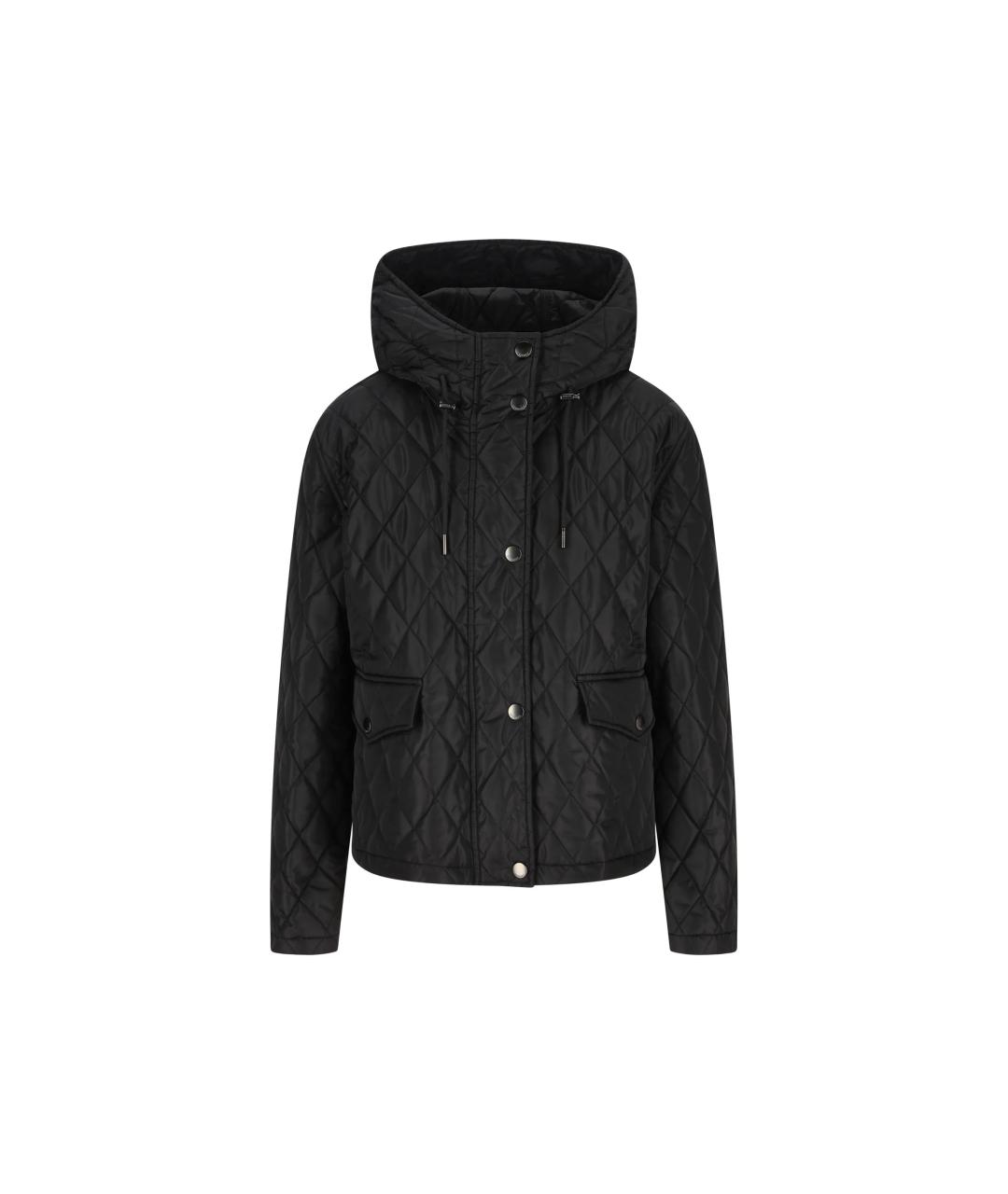 BURBERRY Черная полиамидовая куртка, фото 1