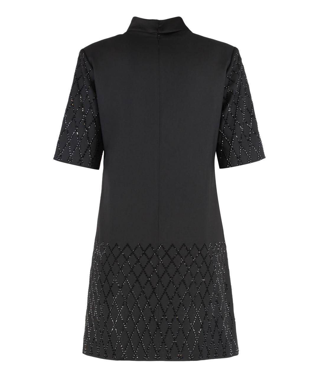 PINKO Черное полиэстеровое повседневное платье, фото 2