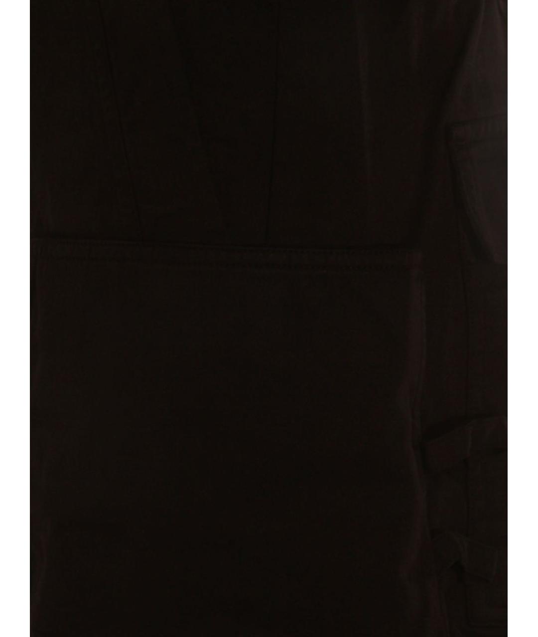 RICK OWENS DRKSHDW Черные хлопковые повседневные брюки, фото 5