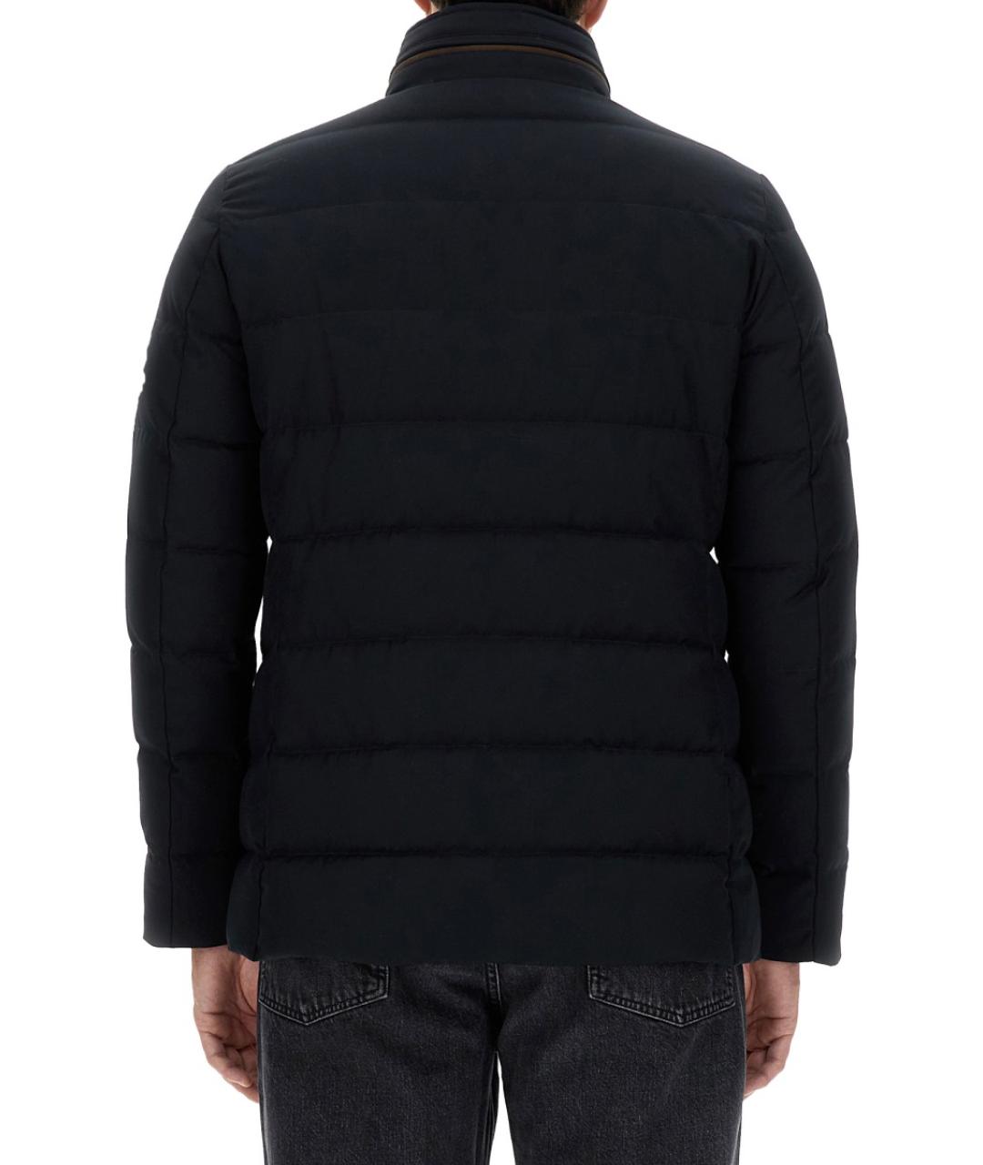 MOORER Синяя полиэстеровая куртка, фото 4