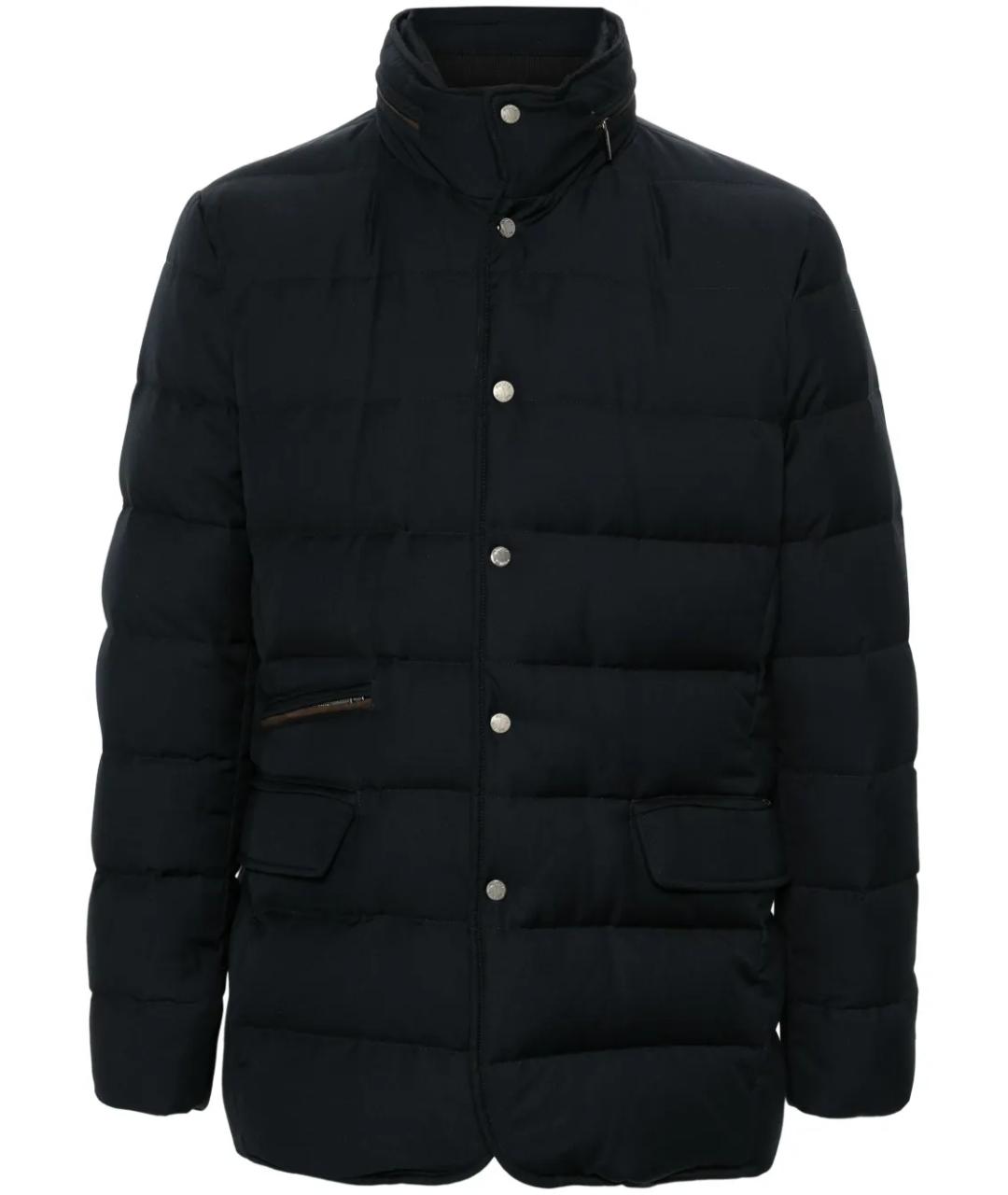 MOORER Синяя полиэстеровая куртка, фото 1