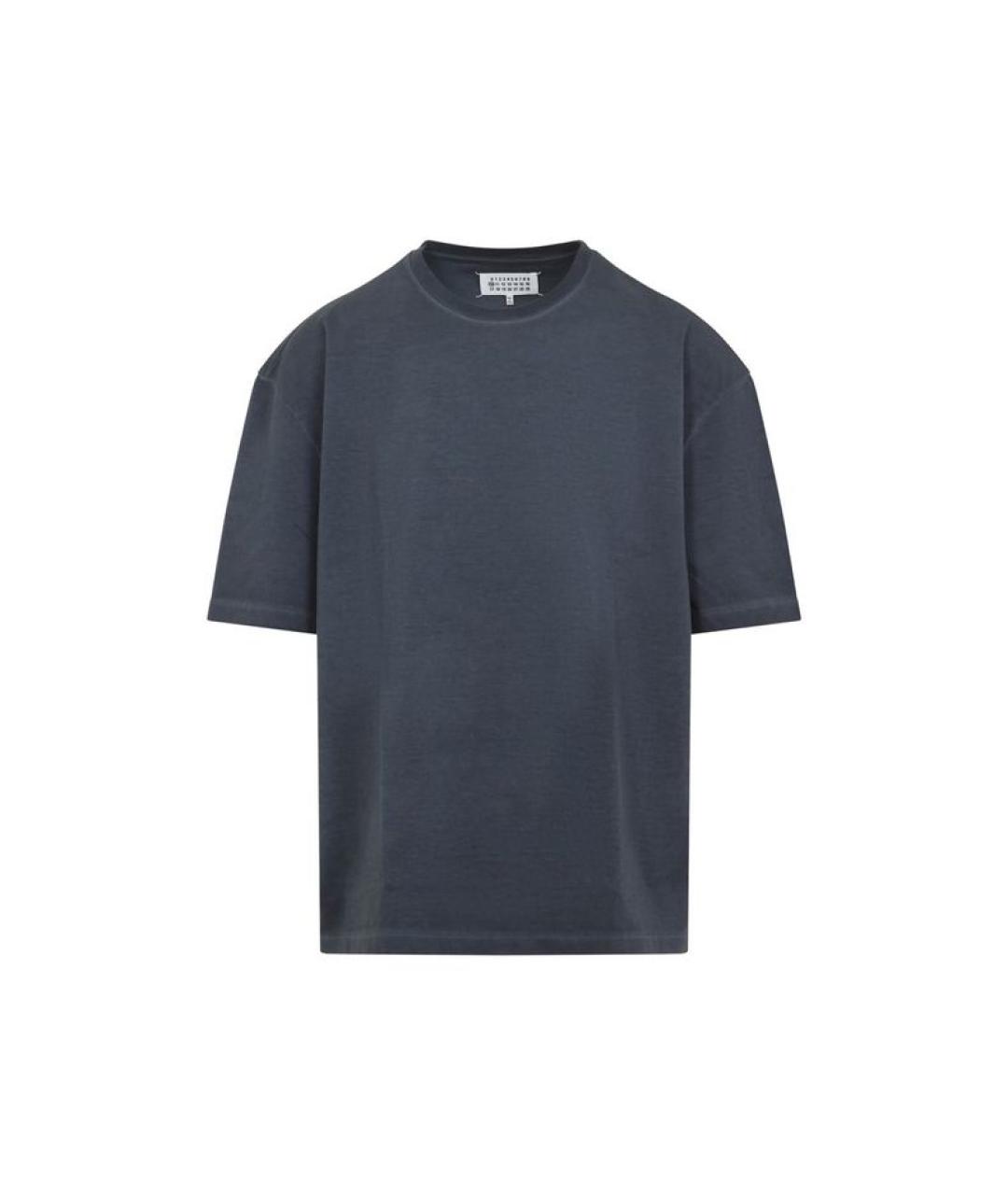 MAISON MARGIELA Антрацитовая хлопковая футболка, фото 1