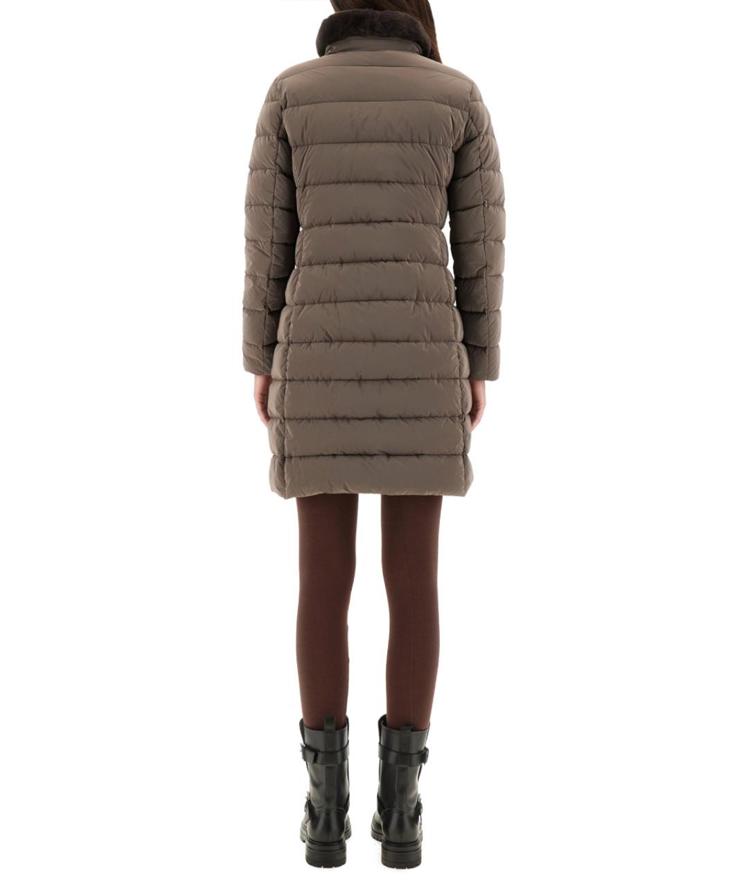 MOORER Коричневая полиамидовая куртка, фото 3