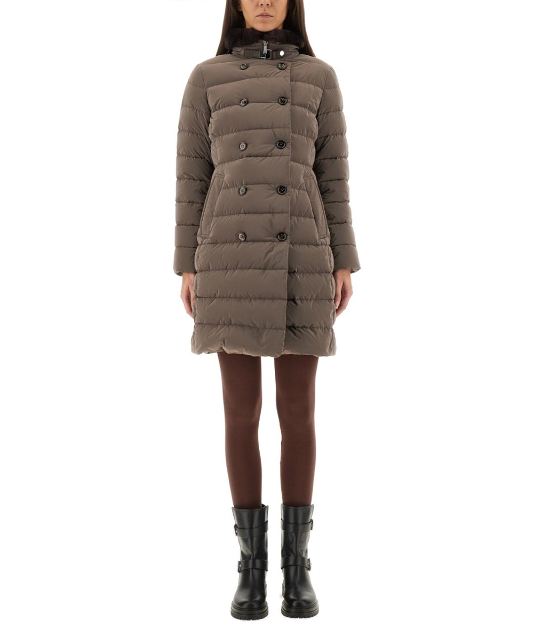 MOORER Коричневая полиамидовая куртка, фото 5