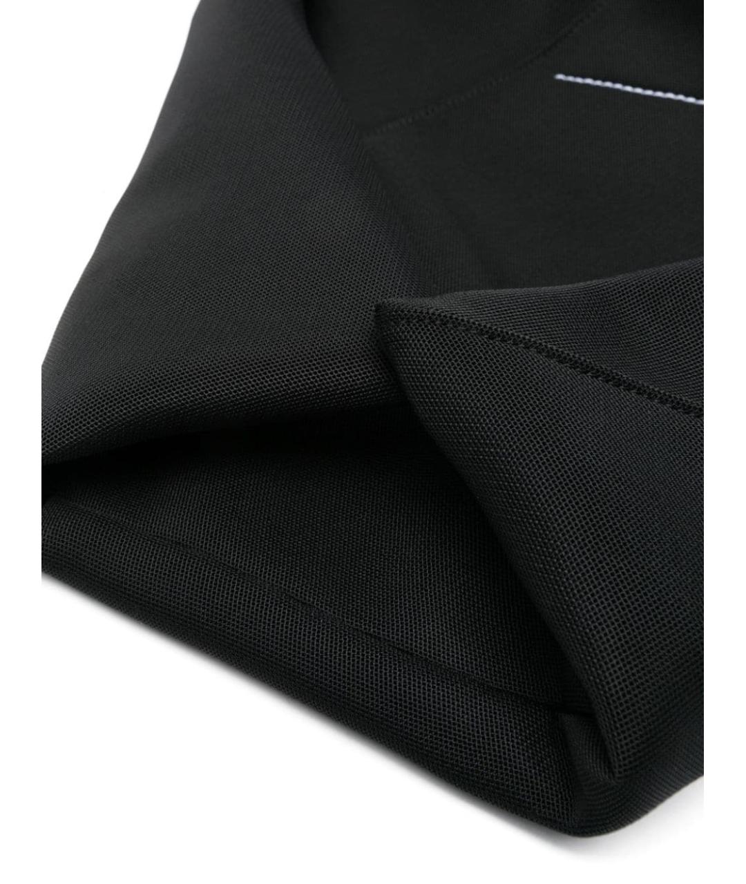 MM6 MAISON MARGIELA Черная синтетическая сумка с короткими ручками, фото 4