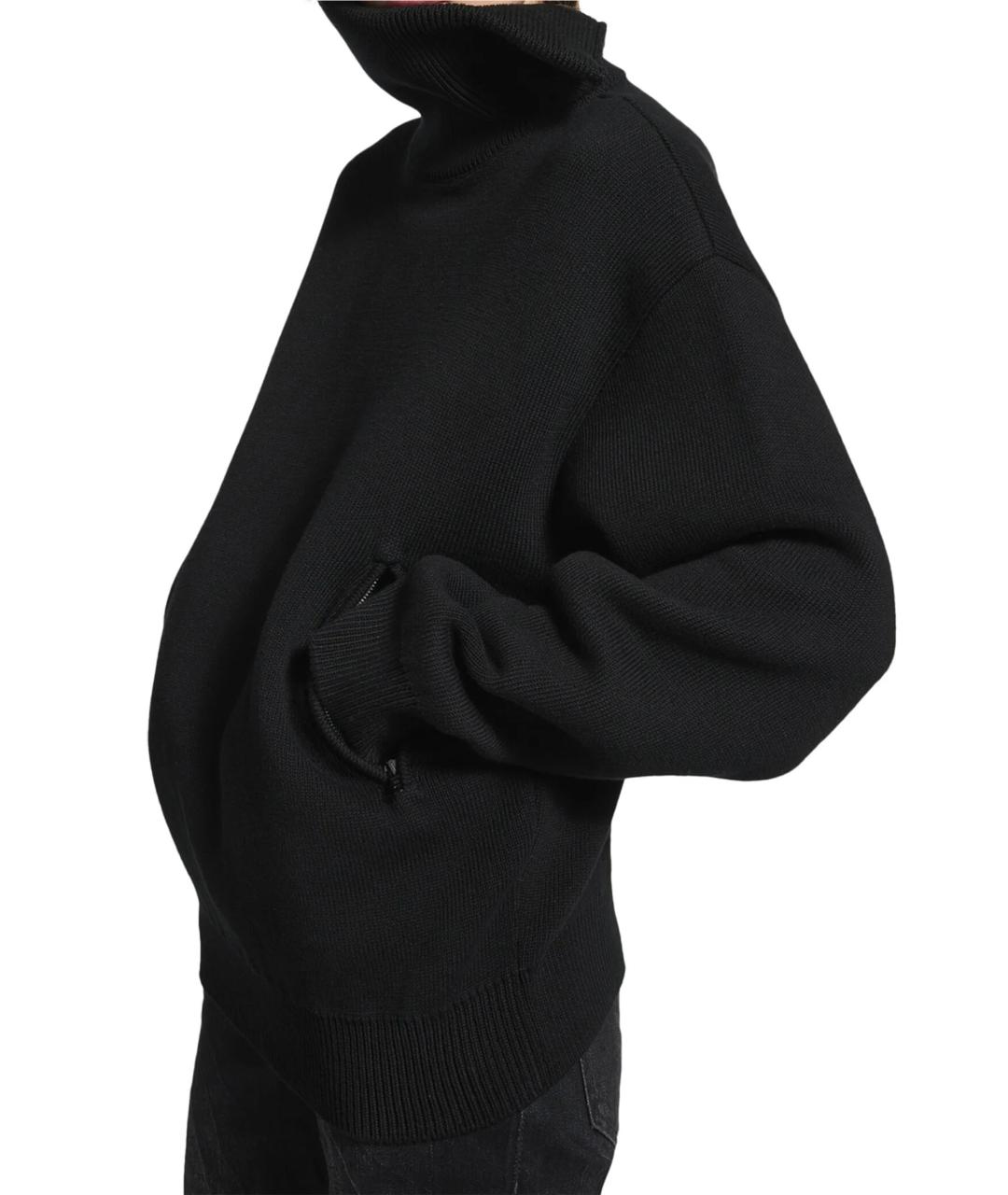 BALENCIAGA Черный хлопковый джемпер / свитер, фото 5
