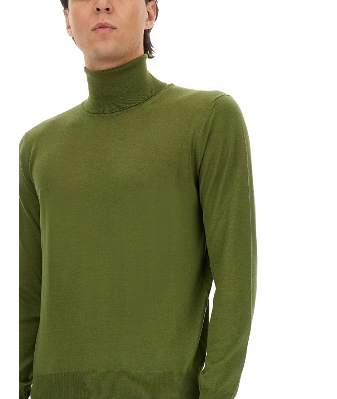 SAINT LAURENT Зеленый кашемировый джемпер / свитер, фото 4