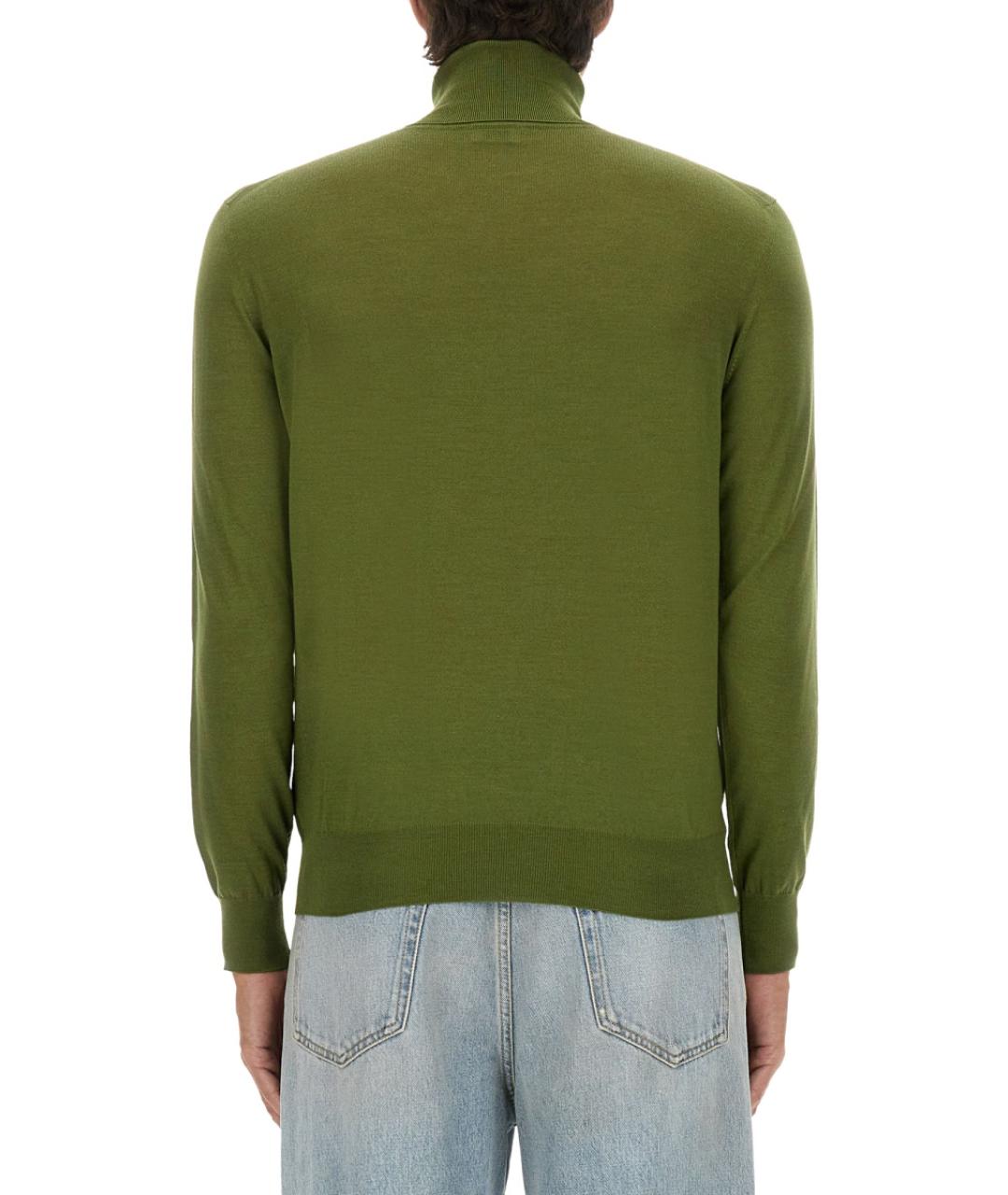 SAINT LAURENT Зеленый кашемировый джемпер / свитер, фото 3