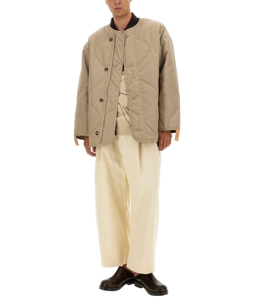 J.W.ANDERSON Бежевая шерстяная куртка, фото 3