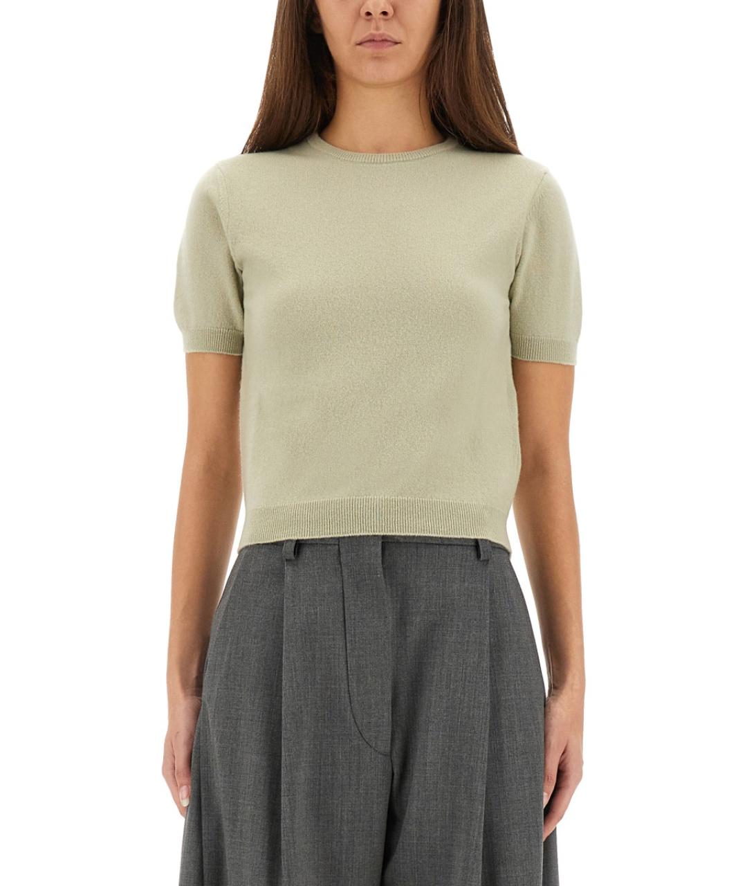 MAISON MARGIELA Зеленый шерстяной джемпер / свитер, фото 2