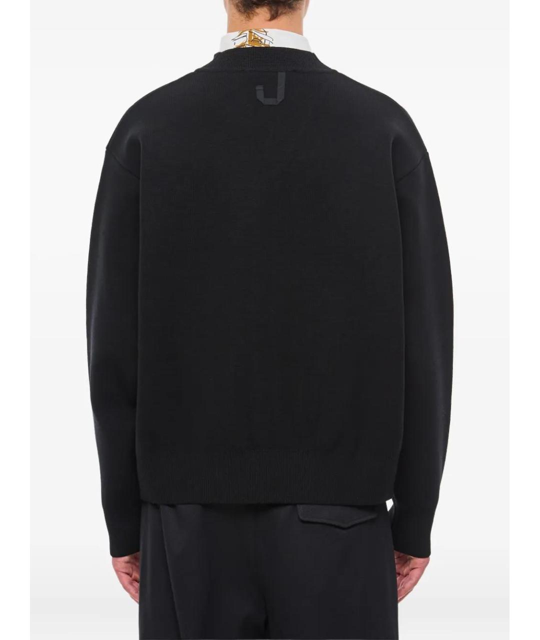 JACQUEMUS Черный шерстяной кардиган, фото 5