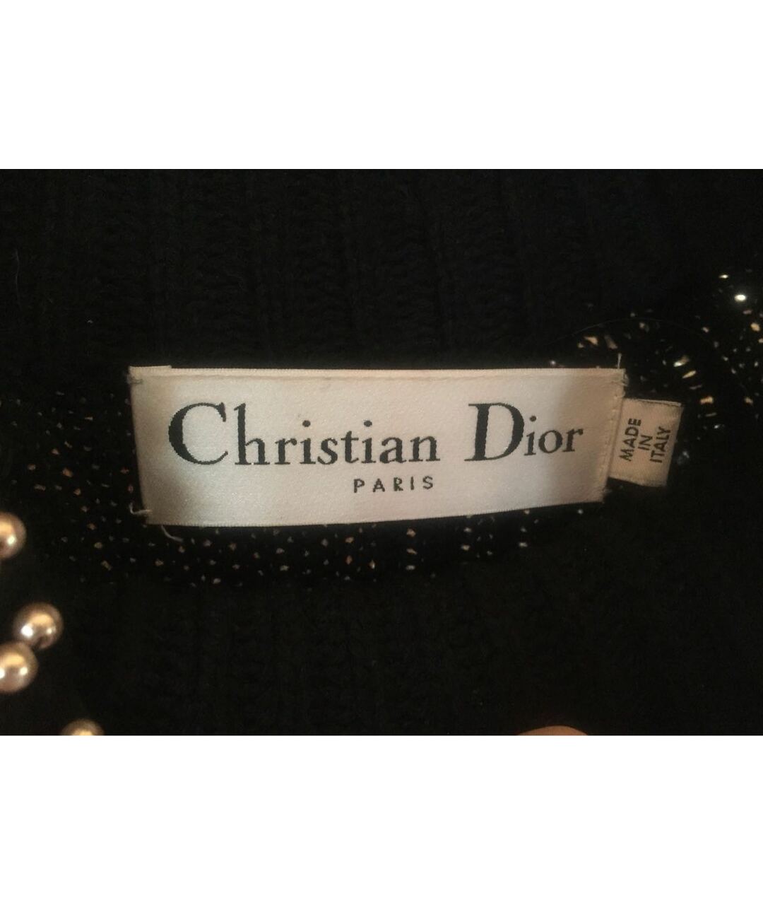 CHRISTIAN DIOR PRE-OWNED Черный кашемировый кардиган, фото 4