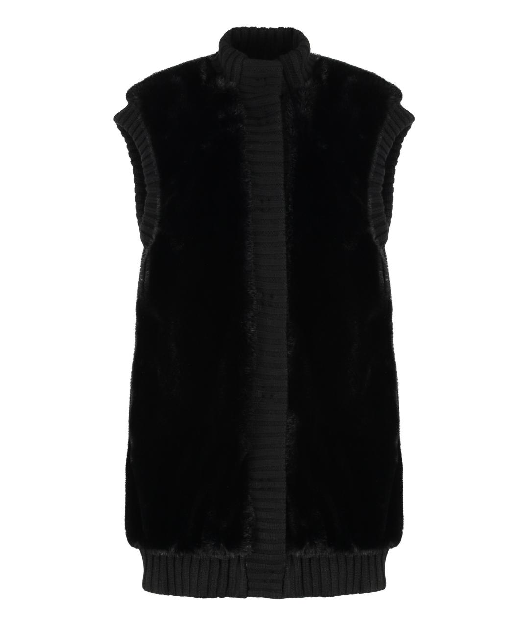 PINKO Черное полиэстеровое пальто, фото 1