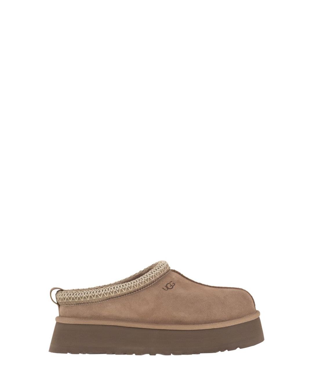 UGG AUSTRALIA Бежевые замшевые мюли, фото 1