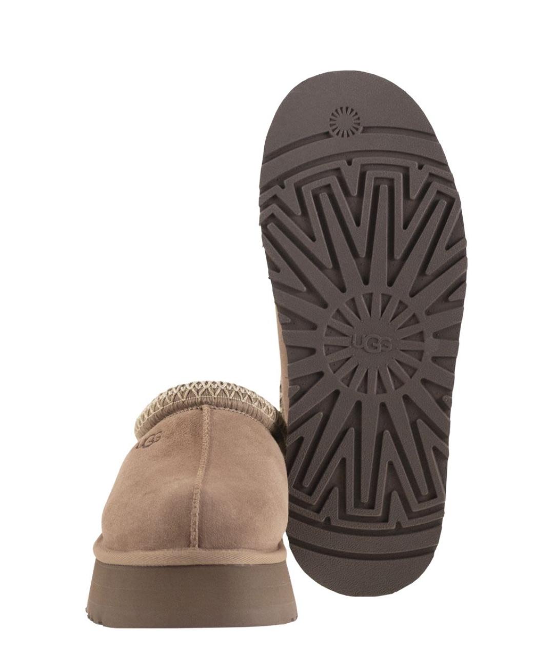 UGG AUSTRALIA Бежевые замшевые мюли, фото 5