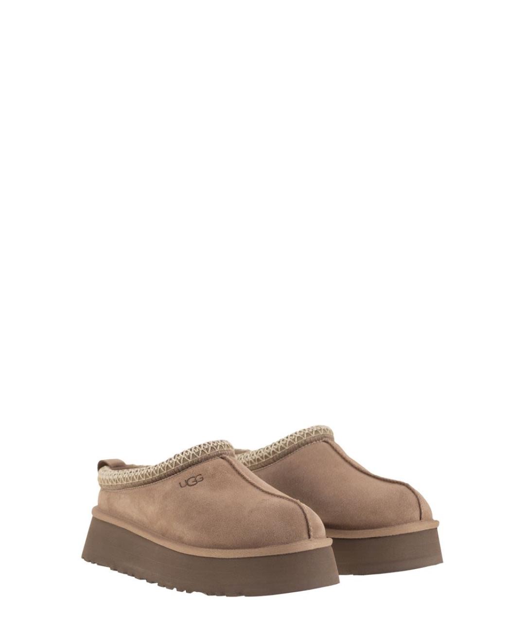 UGG AUSTRALIA Бежевые замшевые мюли, фото 4