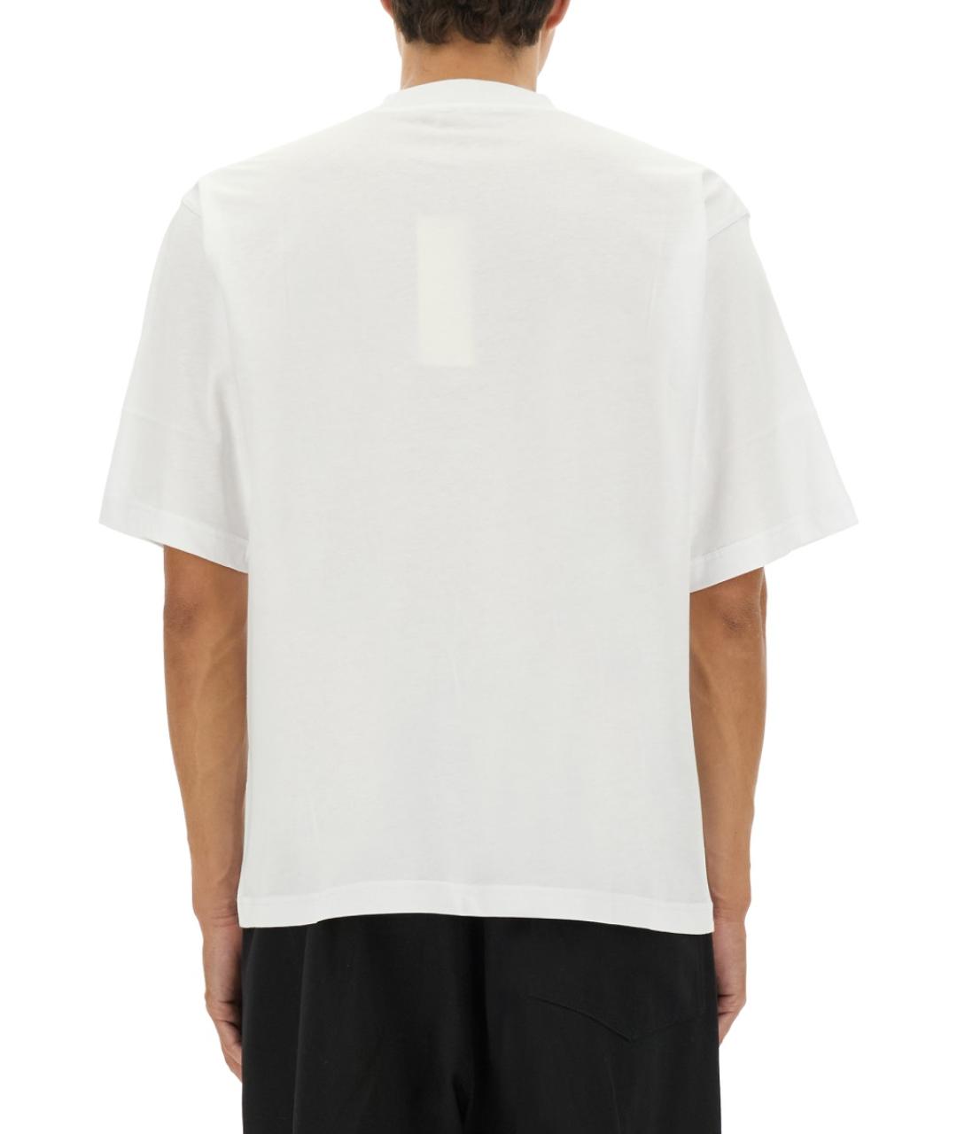 MARNI Белая хлопковая футболка, фото 4