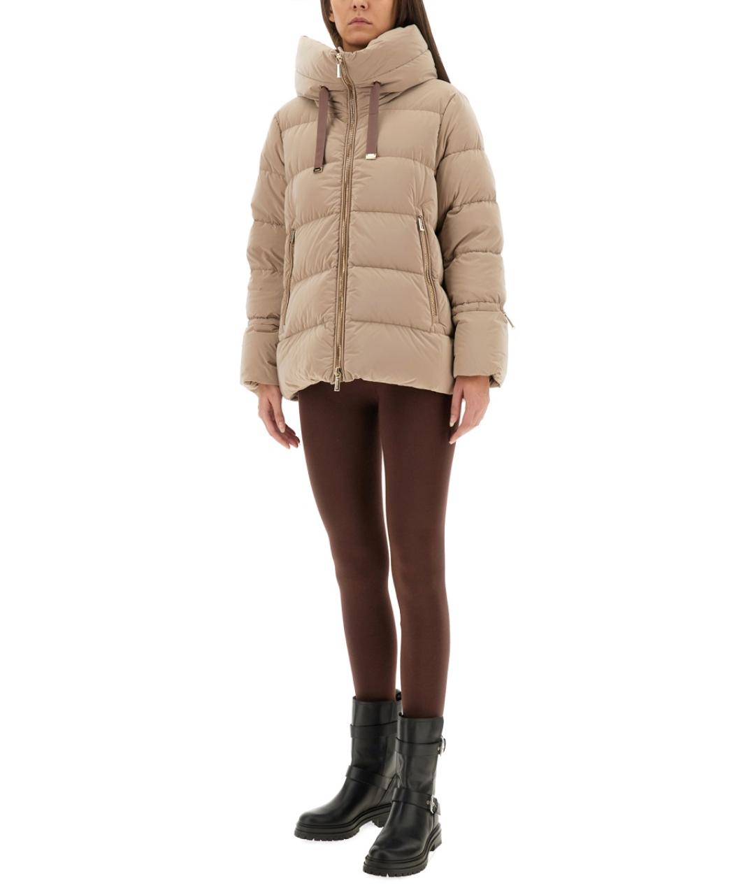 MOORER Бежевая полиамидовая куртка, фото 3