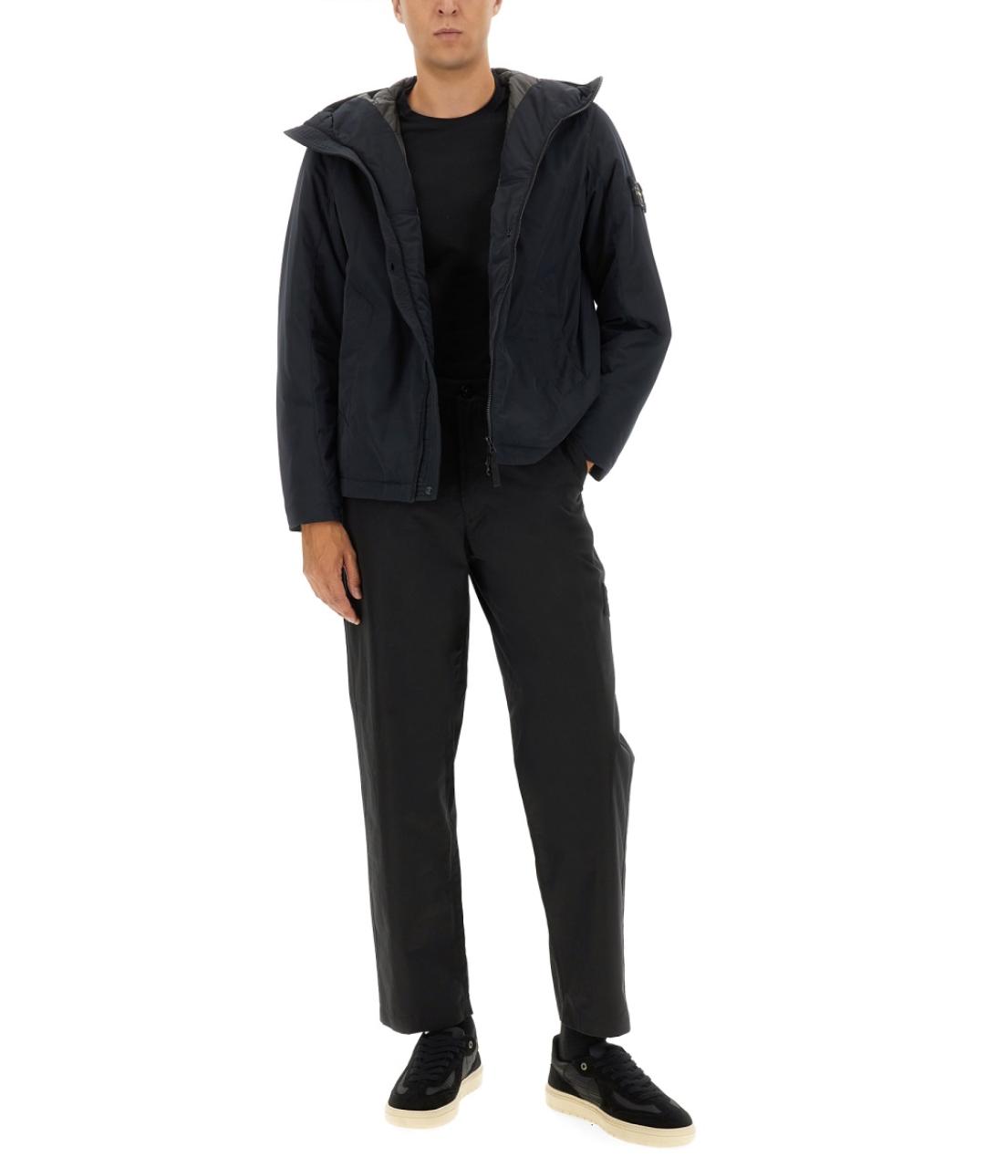 STONE ISLAND Синяя полиэстеровая куртка, фото 3