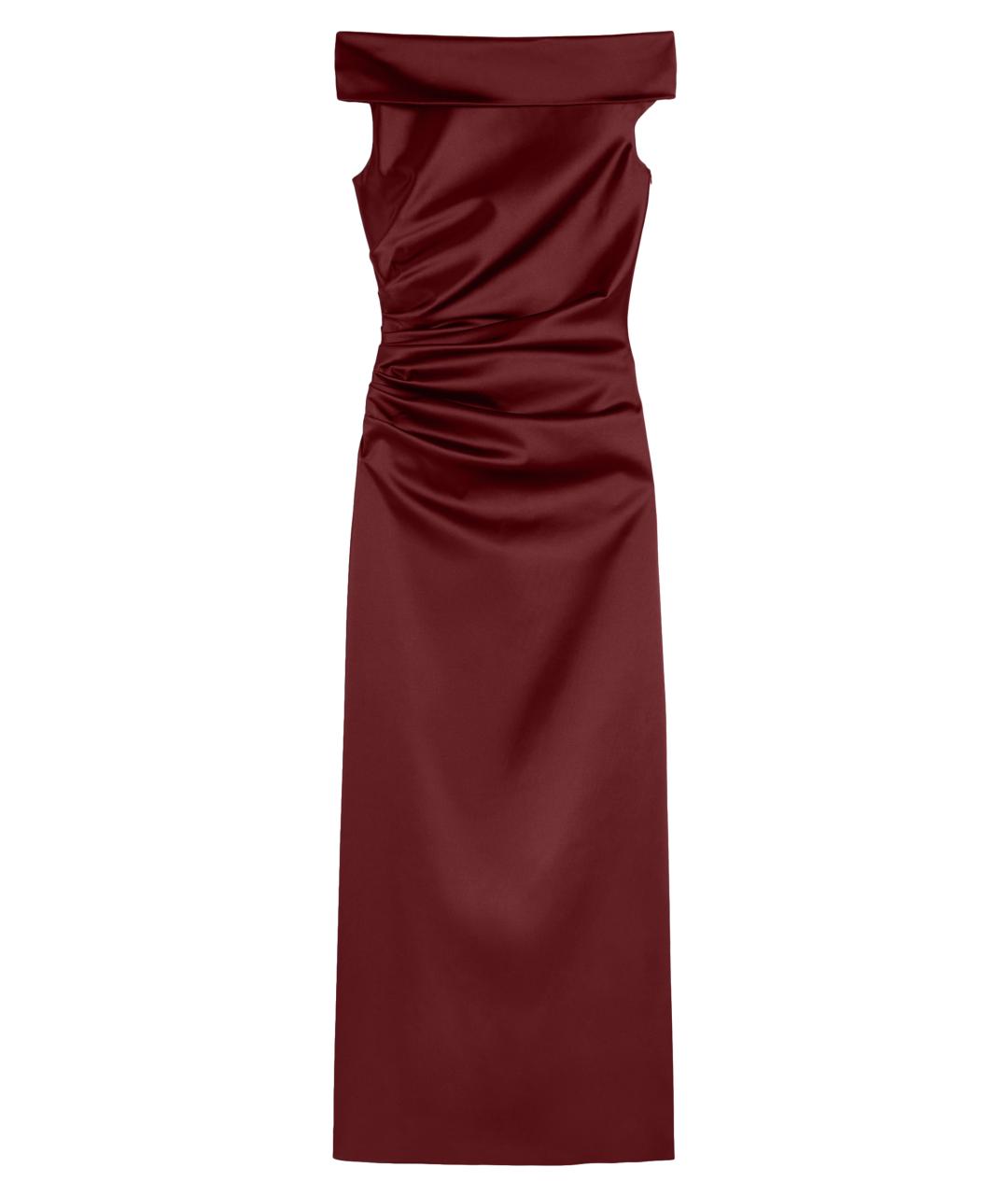 MAX MARA Красное полиэстеровое повседневное платье, фото 1