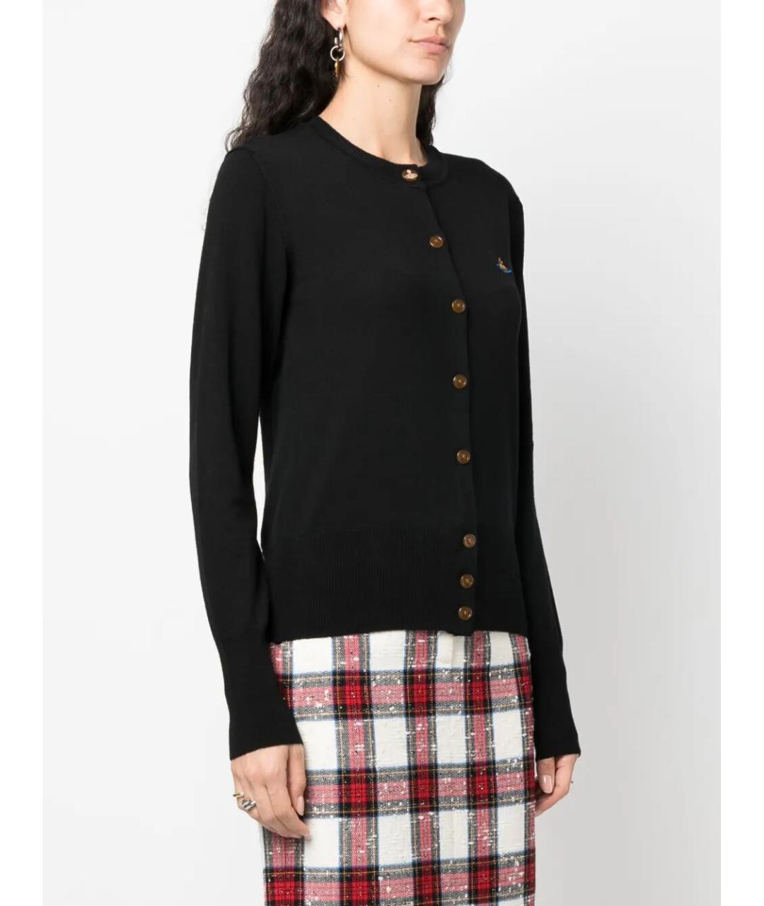 VIVIENNE WESTWOOD Черный шерстяной кардиган, фото 4