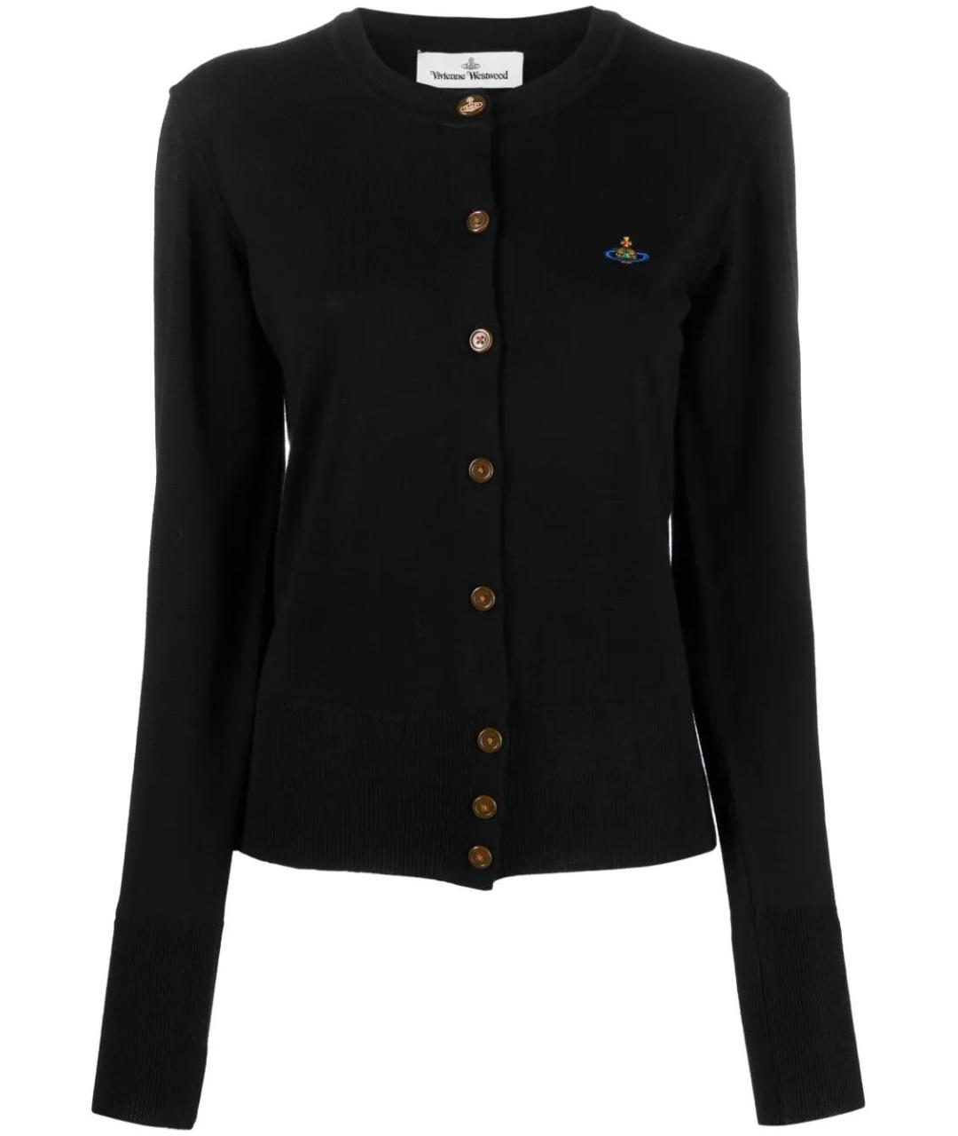 VIVIENNE WESTWOOD Черный шерстяной кардиган, фото 1