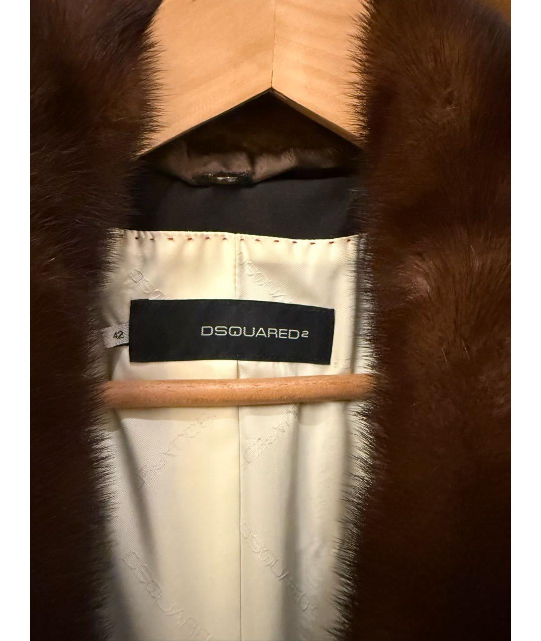 DSQUARED2 Темно-синяя кашемировая парка, фото 3