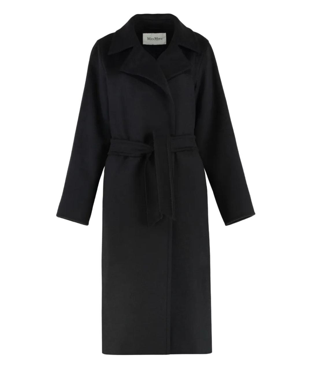 MAX MARA Черное шерстяное пальто, фото 1