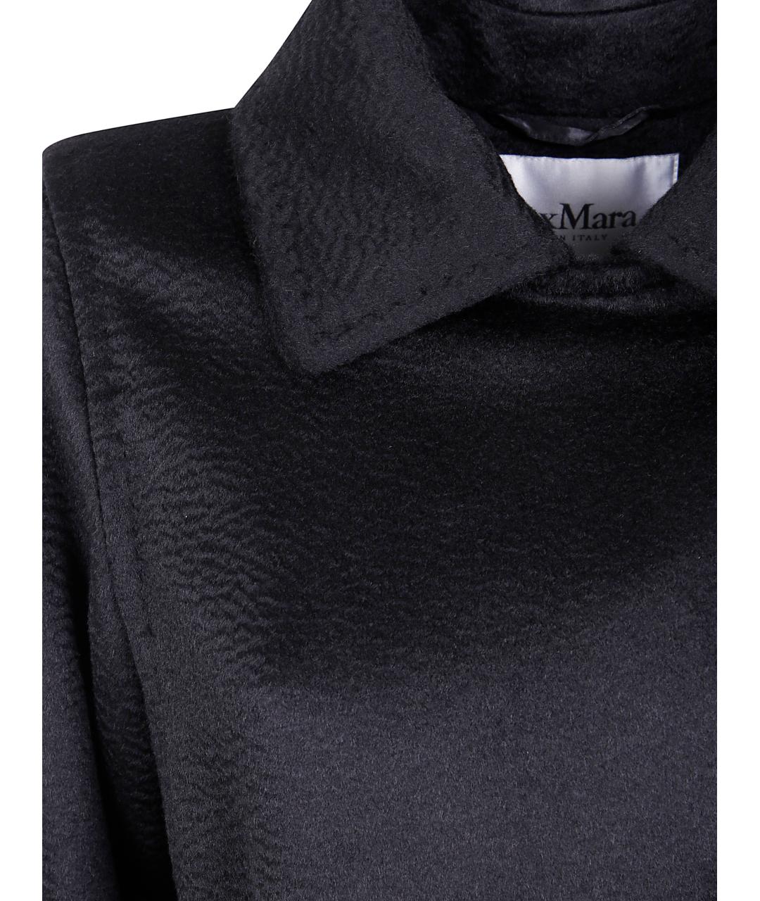 MAX MARA Черное шерстяное пальто, фото 5