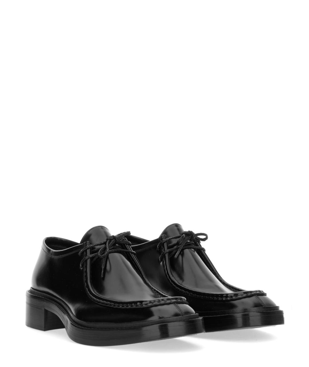 SAINT LAURENT Черные туфли из лакированной кожи, фото 2