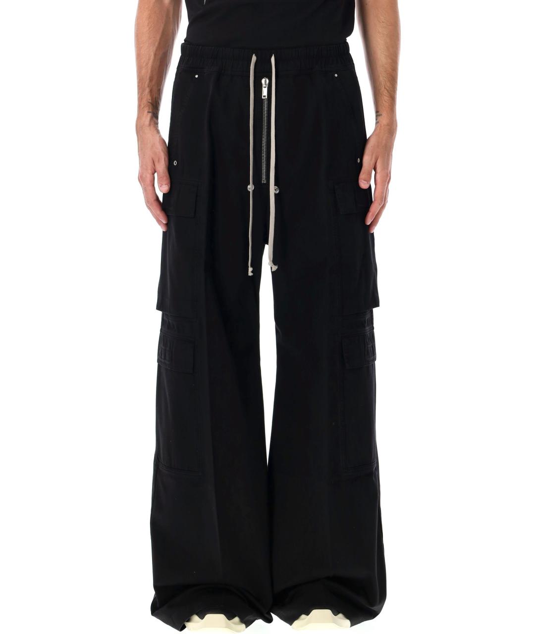 RICK OWENS DRKSHDW Черные хлопковые повседневные брюки, фото 5