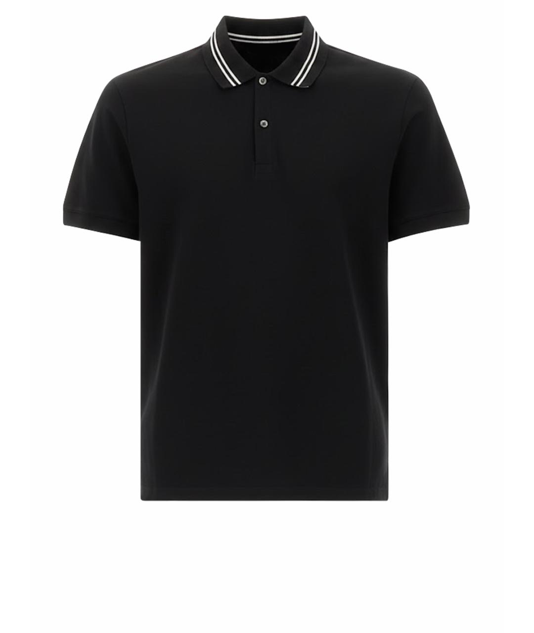 ALEXANDER MCQUEEN Черная хлопковая футболка, фото 1