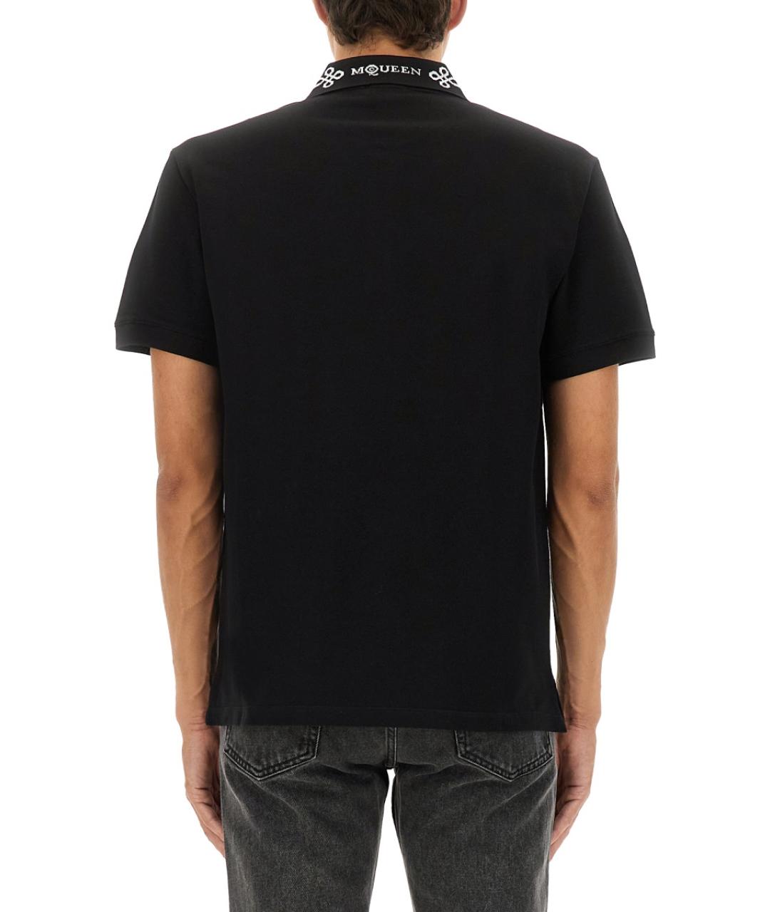 ALEXANDER MCQUEEN Черная хлопковая футболка, фото 3