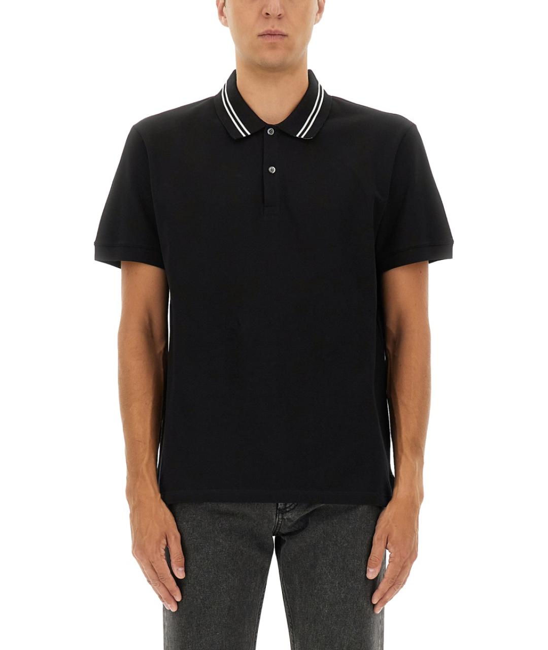 ALEXANDER MCQUEEN Черная хлопковая футболка, фото 5