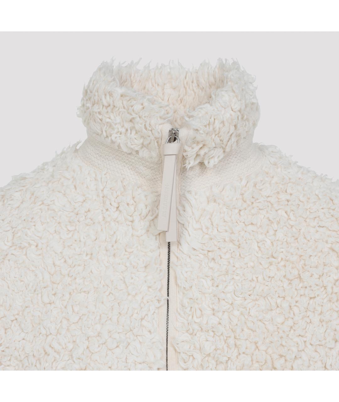 JIL SANDER Белая хлопковая куртка, фото 5
