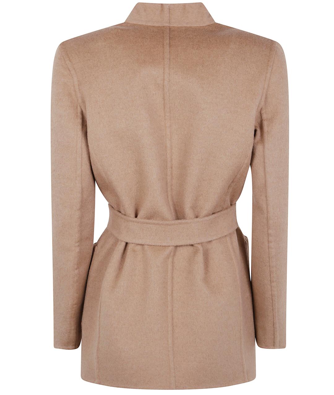 MAX MARA Коричневое шерстяное пальто, фото 2