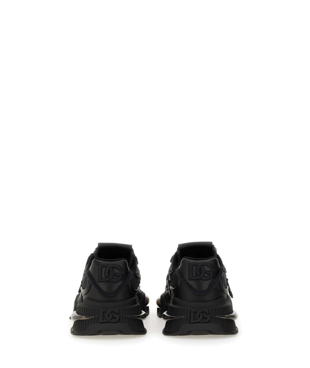 DOLCE&GABBANA Черные синтетические низкие кроссовки / кеды, фото 4