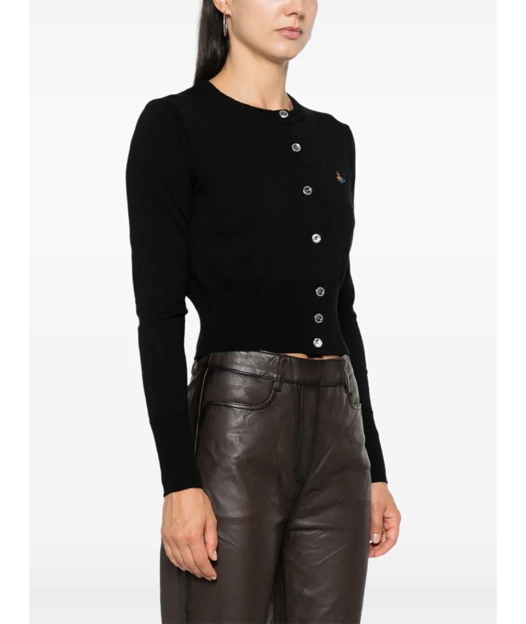 VIVIENNE WESTWOOD Черный шерстяной кардиган, фото 2