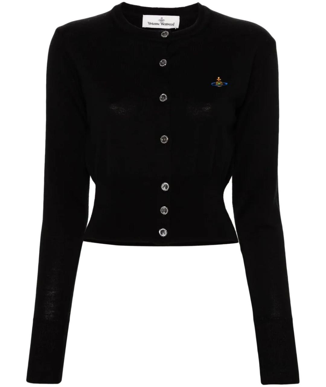 VIVIENNE WESTWOOD Черный шерстяной кардиган, фото 1