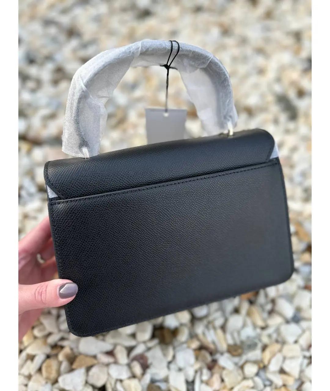 FURLA Черная кожаная сумка с короткими ручками, фото 5
