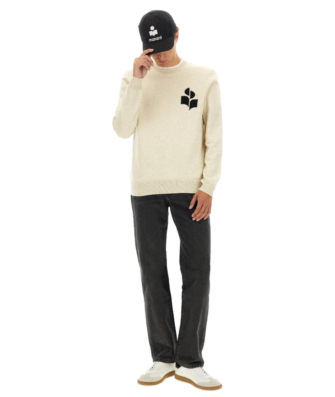 ISABEL MARANT Белый хлопковый джемпер / свитер, фото 3