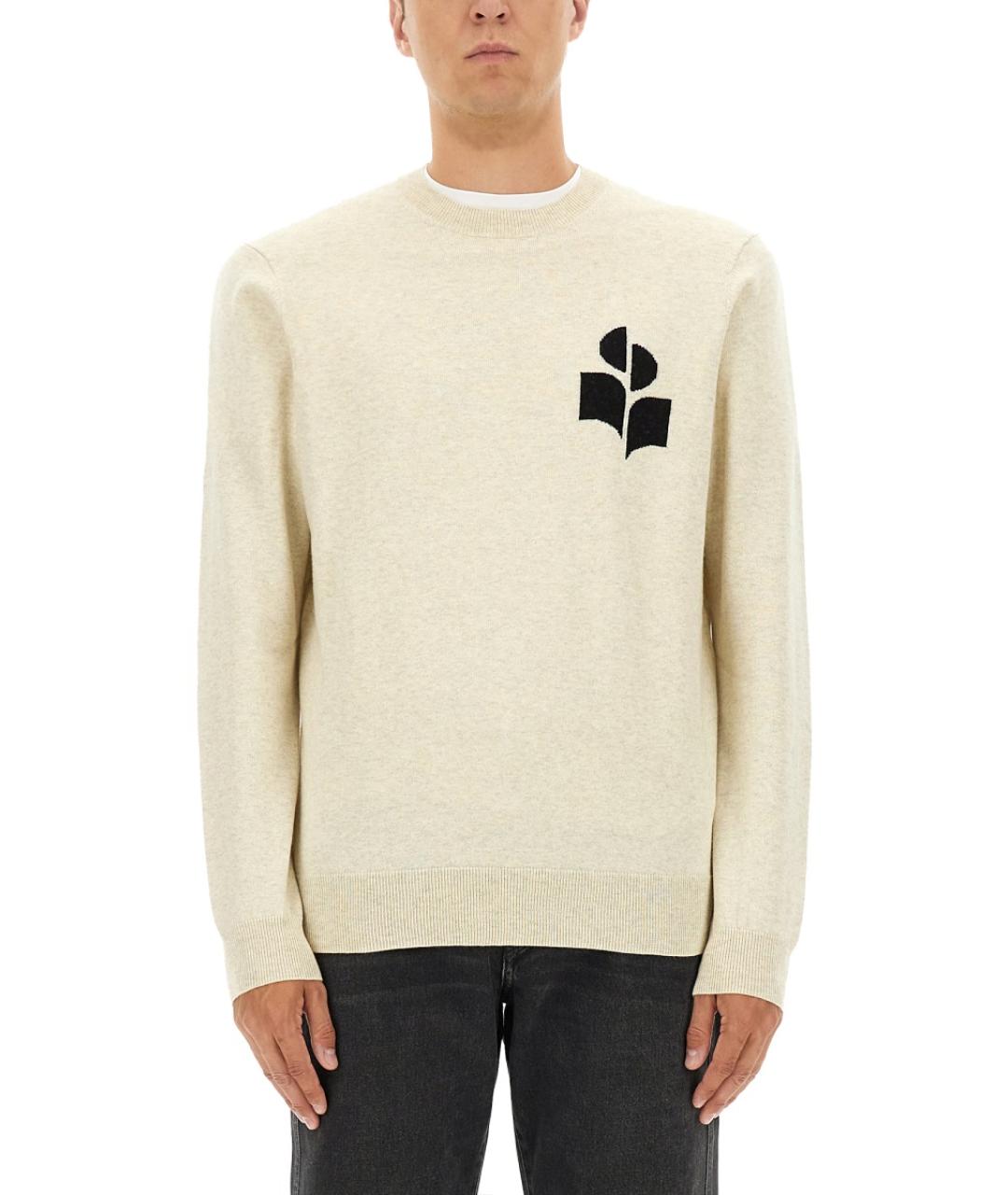 ISABEL MARANT Белый хлопковый джемпер / свитер, фото 2